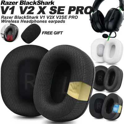 Kopfhörerpolster Razer BlackShark V1 V2X V2SE PRO Ersatz-Ohrpolster Gaming-Kopfhörer Ohrenschützer Netzstoff Memory Covers Schwamm