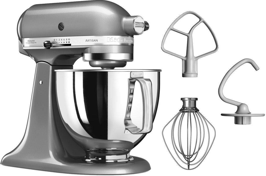 KITCHENAID Küchenmaschine "5KSM125EER", silber (kontur, silber), B:24cm H:36cm T:37cm, Küchenmaschinen, Küchenmaschine