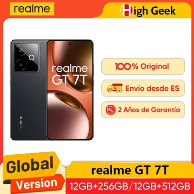 Globale Version realme GT 7T 5G AI Smartphone Mediatek Dimensity 8400 Max 6,8“ AMOLED Display 7000 mAh Akku 120W Charging