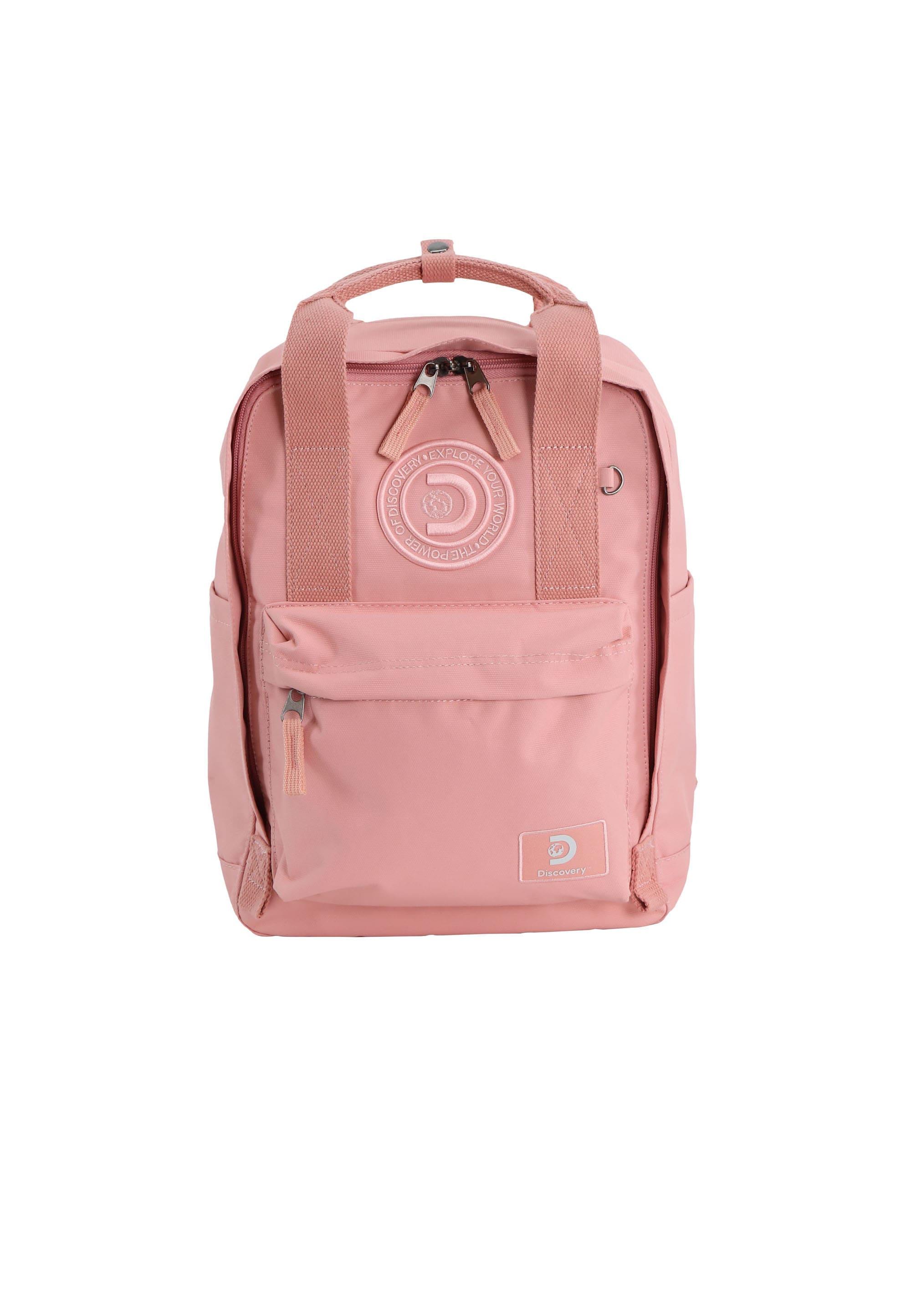 Wanderrucksack DISCOVERY "Cave", Gr. B/H/T: 27cm, rosa, Kunstfaser, Rucksäcke, aus PET Polyester-Material