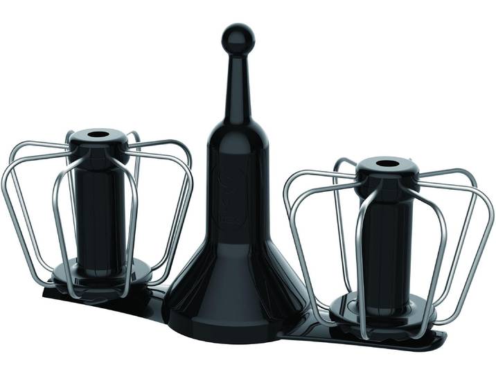 KRUPS Rührelement-Set Krups Prep&Cook Zubehör Set , schwarz, B:35,6cm H:19,5cm T:39,9cm, Küchenmaschinen-Rührelemente, doppelt rotierender Schneebesen, hitzeresistente Matte