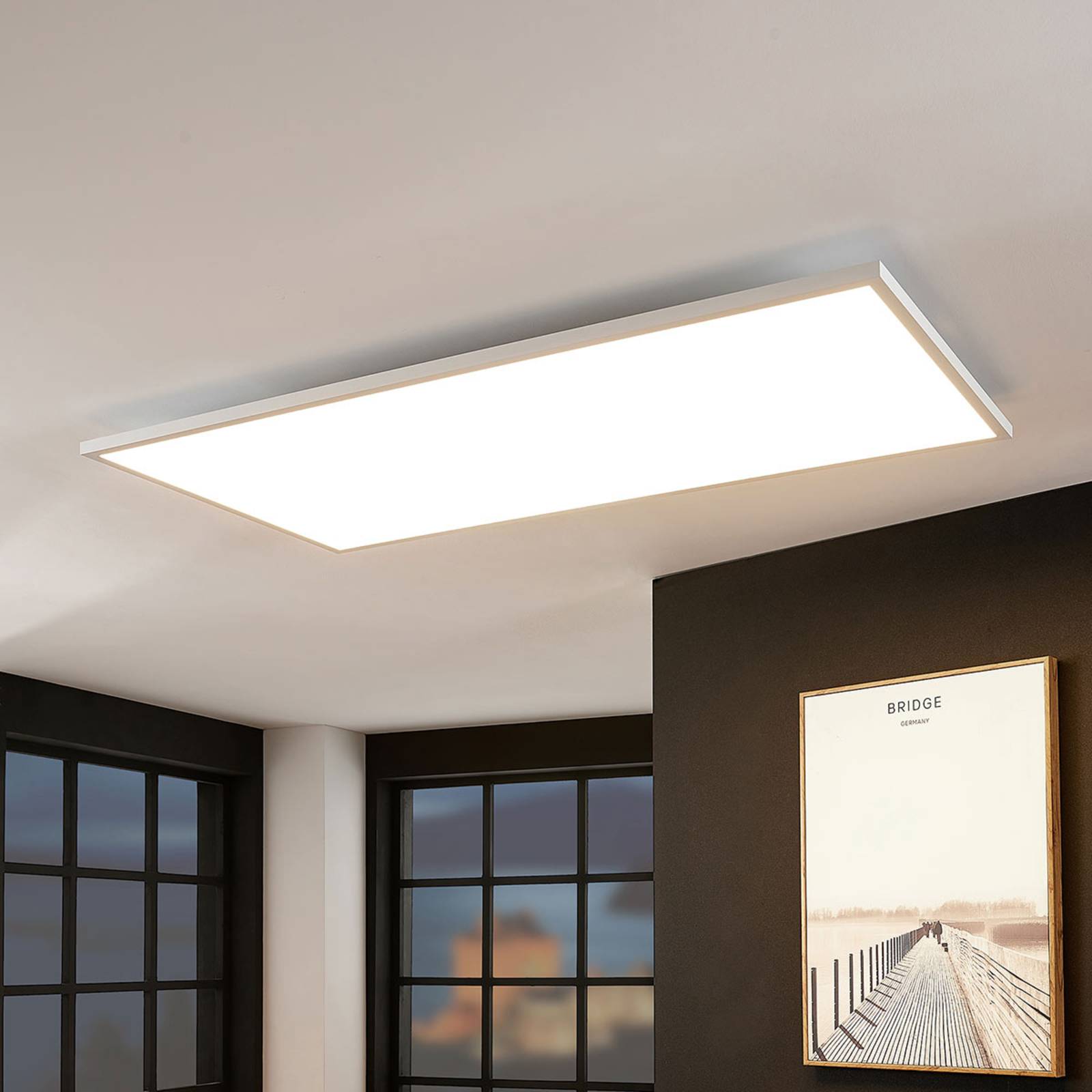 LED Panel Brenda Arcchio, dimmbar, weiß / opal, für Wohn- / Esszimmer, Modern, LED Panel