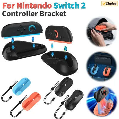 2 Stücke Gaming Controller Maus Ergonomische Mini Tragbare Mäuse Griff Ständer Halter für Switch 2 Joy-Con Controller