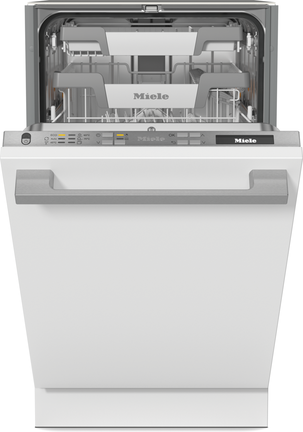 MIELE vollintegrierbarer Geschirrspüler "G 5790 SCVi SL", Energieeffizienz: C (A-G), silber (silberfarben), B:44,8cm H:80,5cm T:57cm, Geschirrspüler