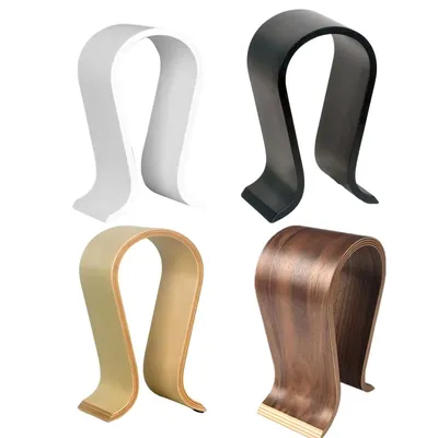 Holz Kopfhörer Halter Schreibtisch Veranstalter Headset Display Stand für Mann PC Gaming Headset