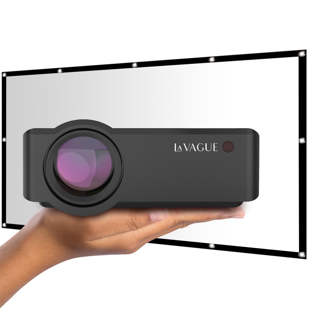 LA VAGUE LED-Beamer "LED-Projektor inkl. LV-STA100FP LV-HD320 BUNDLE", schwarz, Beamer