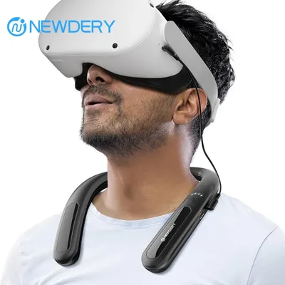 NEWDERY 10000 mAh Akku für Meta/Oculus Quest 3 2, PSVR2 Schnellladung, verlängert die Spielzeit, VR-Zubehör, hängender Hals