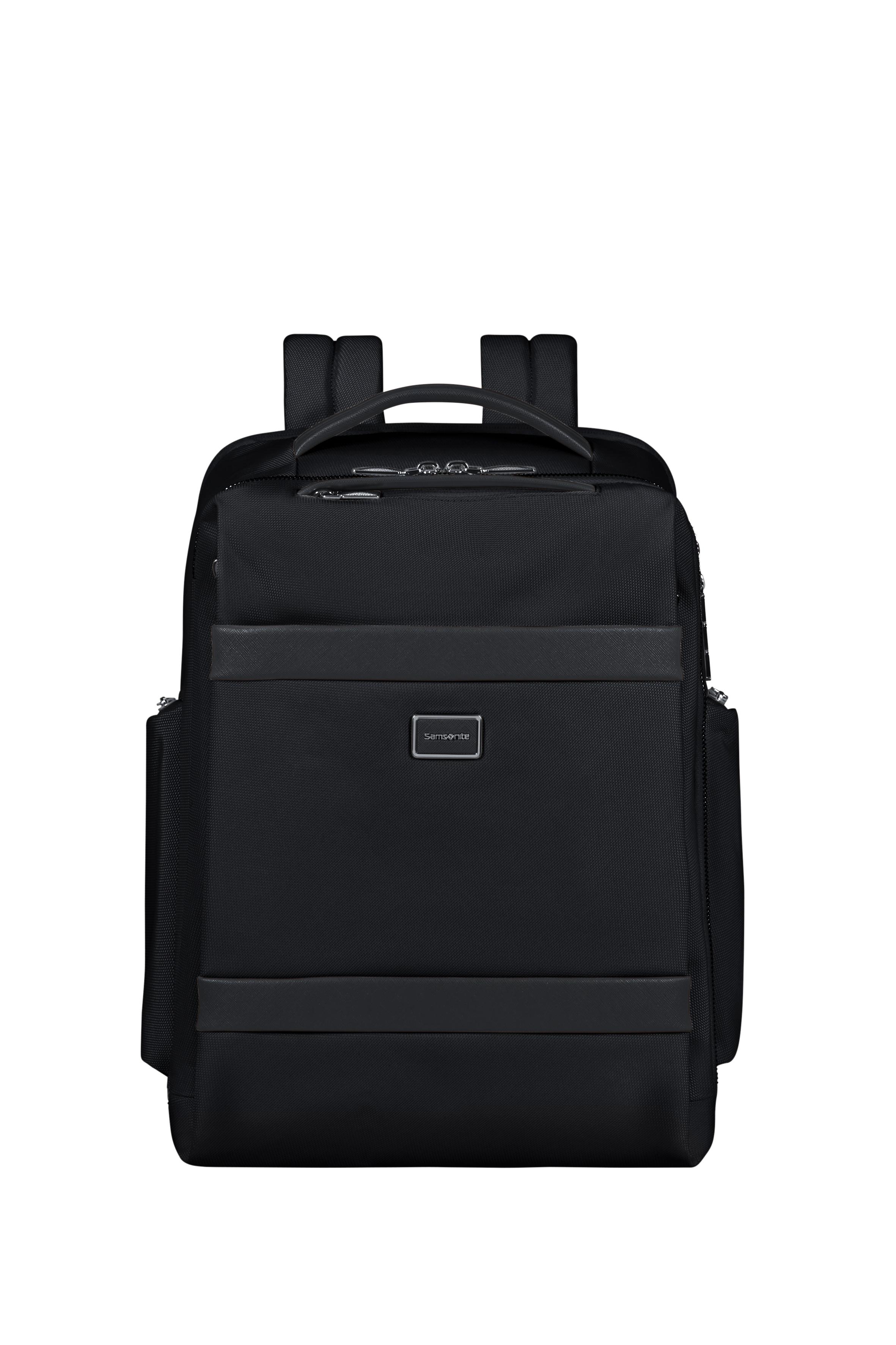 Reiserucksack SAMSONITE, Gr. B/H/T: 30cm x 40cm x 20cm, schwarz, Polyester, Rucksäcke Reiserucksack, edles Design