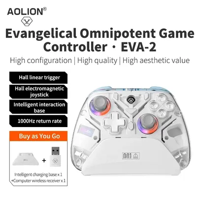 Aolion K10 Für Switch 2 Gaming Controller Mit Lade Dock RGB Wireless Gamepad Halle Joystick Trigger Für NS Schalter/PC/Telefon