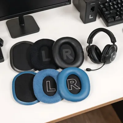 GPROX Ohrpolster für Logitech G Pro X Gaming Headset Ohrpolster Kissen Ersatz-Kopfbandpolster & Mikrofon Mikrofon & Schnalle Reparaturteil