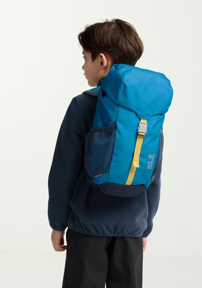 Kinderrucksack JACK WOLFSKIN "KIDS EXPLORER 15", blau (aurorablau), Rucksäcke, Kinder, onesize, Obermaterial: 100% Polyester. Futter: 100% Polyester