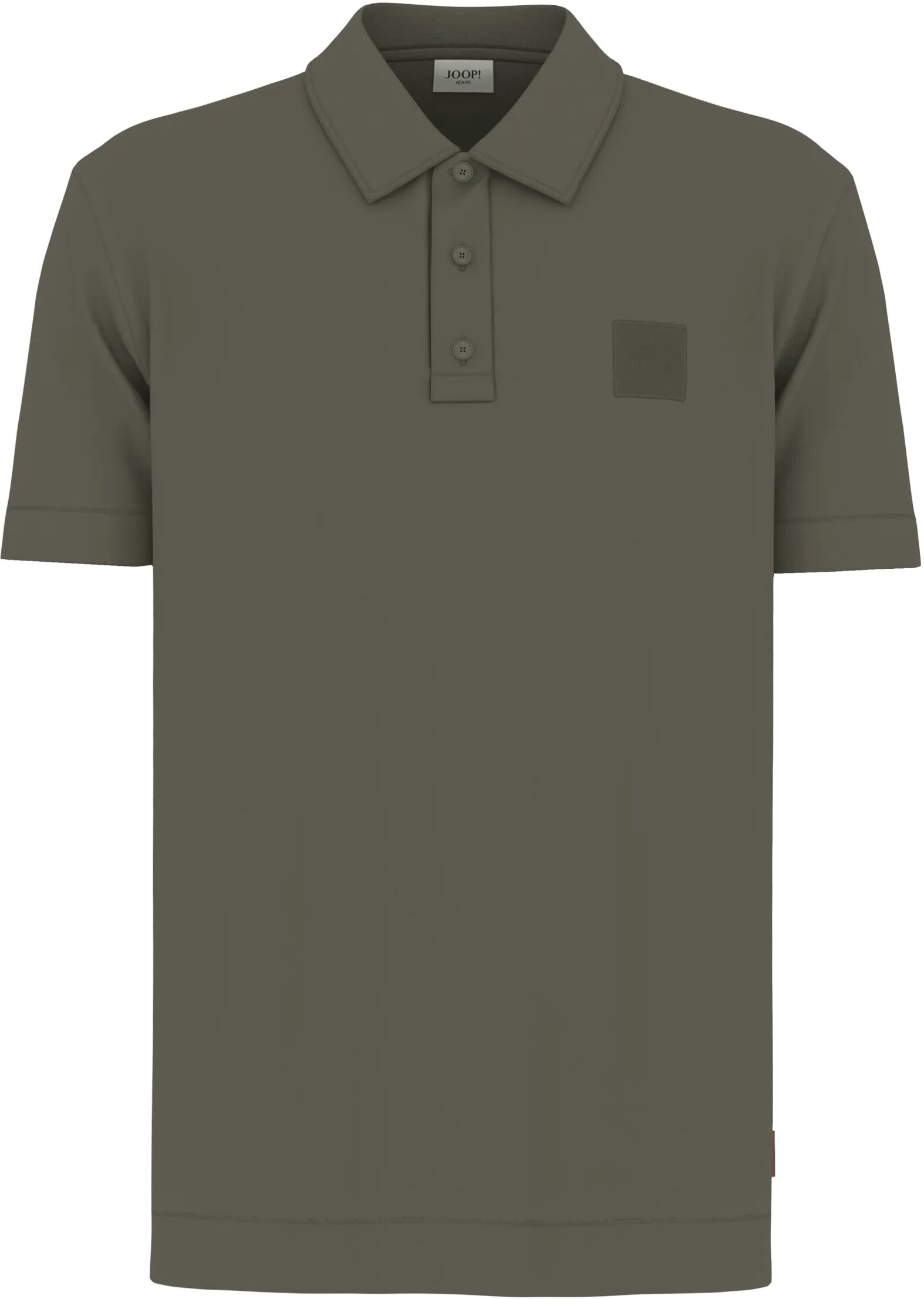Poloshirt JOOP JEANS "Pilikea", Herren, Gr. M, grün (dunkelgrün), Jersey, Obermaterial: 100% Baumwolle, unifarben, regular fit normal, Shirts, aus Baumwolle, regular fit