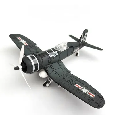 1/48 WWII American Corsair Mustang British Spitfire Hurricane German BF109 Fighter Jet Plastic Assembled Airplane Model Kit Toy