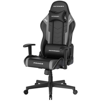 Gaming-Stuhl MCA FURNITURE "DX Racer Prince Gamingchair", schwarz (schwarz, schwarz), B:67cm H:126cm T:67cm, Kunstleder, Nylon, Polyurethan, Stühle, Gaming-Stuhl, Gaming,Racing,Design,Lordose,Kissen,Armlehne,drehbar,verstellbar