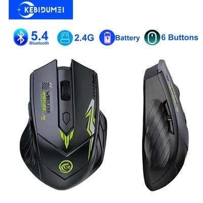 Bluetooth 5.4 Maus Dual-Mode 2,4G Drahtlose Maus 6 Tasten Gaming Mäuse Wiederaufladbare Maus 1600 DPI Für PC Laptop macbook Bluetooth 5.4 Mouse Dual-Mode 2.4G Wireless Mouse