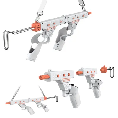 VR Gun Stock für Meta Quest 3/3S VR-Schießspielzubehör Enhanced Shooter Gaming Experience Controller-Griffe für Quest 3S/3