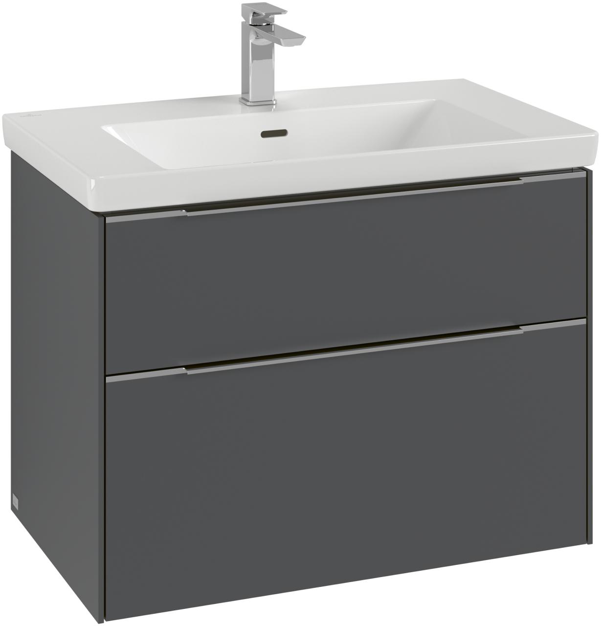 Villeroy & Boch Waschtischunterschrank Subway 3.0 C574L0 772x576x478mm m. Bel. 2 Ausz. Waschtisch mi C574L0AH