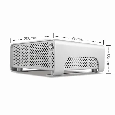 METALFISH MetalGear Plus Aluminium Mini HTPC Gehäuse Mini ITX Hüllen Computer Gaming PC Desktop Gehäuse