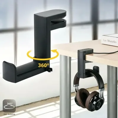 360 ° Rotierenden Kopfhörer Ständer Desktop Headset Halter PC Gaming Headset Schreibtisch Aufhänger Haken Für Kopfhörer Controller