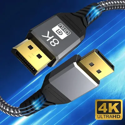 DP-Kabel DisplayPort-Kabel 30Hz 8K 60Hz HDR Video-Audio-Displayport-Kabel Display Port für TV Video PC Laptops TV Gaming Monitor