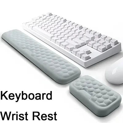 Maus Tastatur Handgelenk Schutz Rest Pad Mit Massage Textur Speicher Baumwolle Rest Ergonomische Für PC Gaming Laptops Tastatur Maus