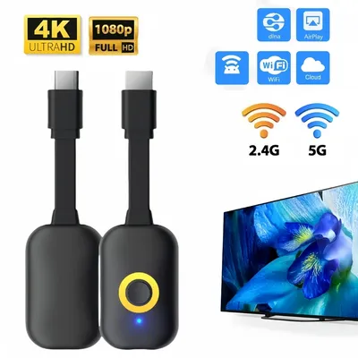 4K TV Stick HDMI-Kompatibel Video Empfänger Bildschirm Spiegelung Drahtlose 2,4G/5G 1080P Wifi display Dongle Adapter für TV Projektor