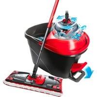 Wischer ULTRAMAX 2in1 TURBO Komplettset, Bodenwischer schwarz/rot