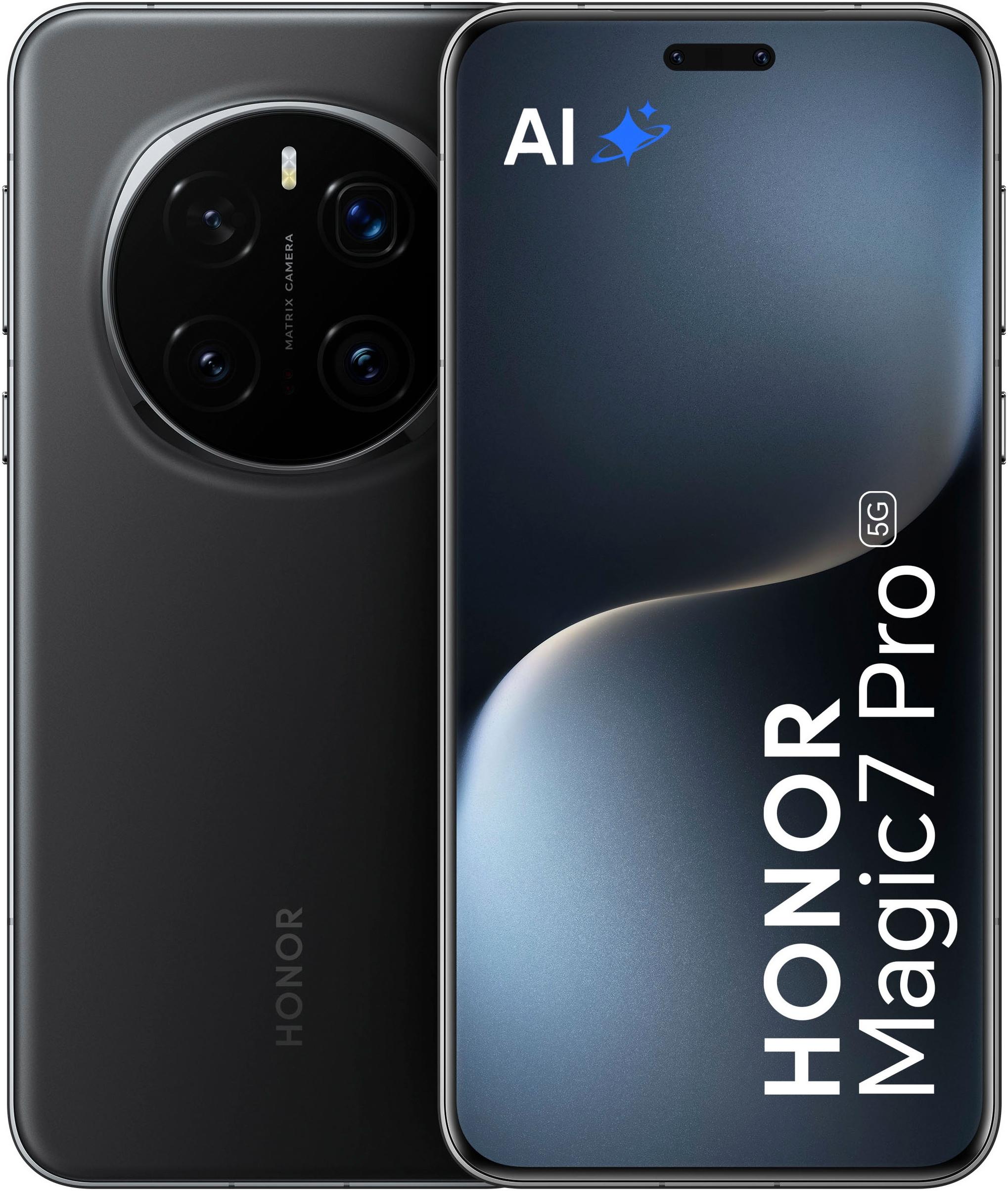 HONOR Smartphone "Magic 7 Pro 512GB", Energieeffizienz: A (A-G), schwarz, 512 GB, Mobiltelefone