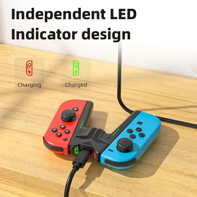 Aolion Ladegriffhalterung für Switch 2/1 Joycon Griff Gaming Controller Grip Ladestation für Switch Zubehör