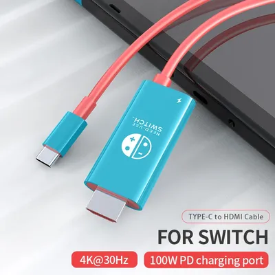 Typ-C zu HDMI 4K Kabel USB-C HDTV Adapter Konverter für iPhone Switch Steam Deck MacBook iPad Samsung Xiaomi Laptop