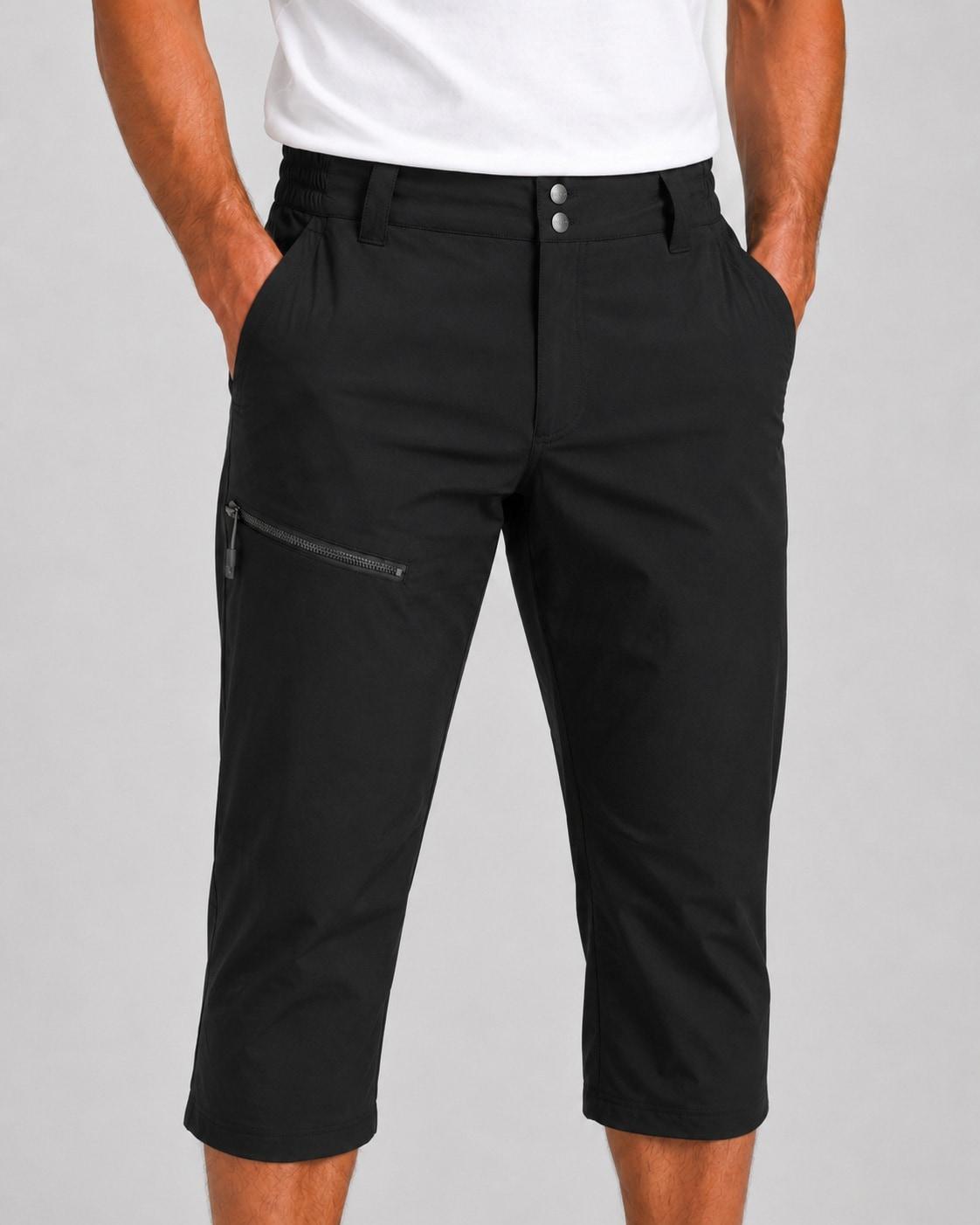 7/8-Hose LPO "KENTVILLE Pirat 7/8", Herren, Gr. M, Normalgrößen, schwarz, 94% Polyester;6% Elasthan, Hosen 7/8-Hose, Schnelltrocknend und atmungsaktiv