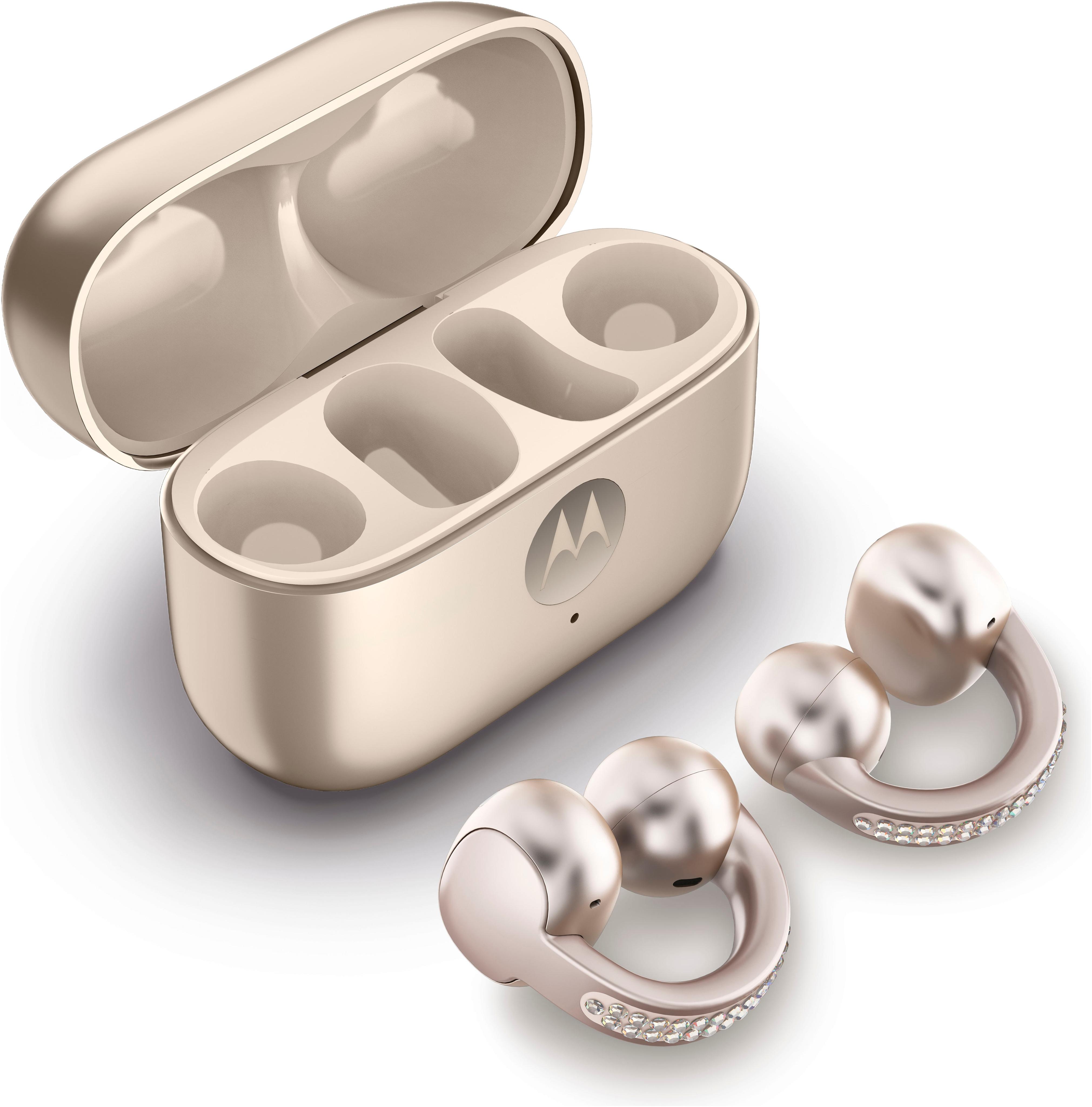 MOTOROLA wireless In-Ear-Kopfhörer "Moto Buds Loop", french oak, B:2,9cm H:2,7cm T:2,02cm, Kopfhörer