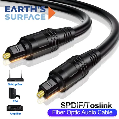 Digitales optisches Audiokabel Toslink SPDIF Koaxialkabel 1 m 2 m 3 m 5 m 10 m für Verstärker Blu-ray Xbox 360 PS4 Soundbar-Glasfaserkabel