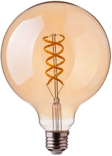V-Tac Vt-2075 Led-Globelampe E27 4,8 W G95 Gedrehter Glühfaden Vintage-Effekt Braunglas Licht 1800 K – 217217