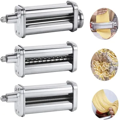 Nudelmaschinen-Aufsatz, 3-in-1-Nudelrollenschneider, Teile, Nudeln, Pressmaschine, kompatibel mit KitchenAid Standmixer