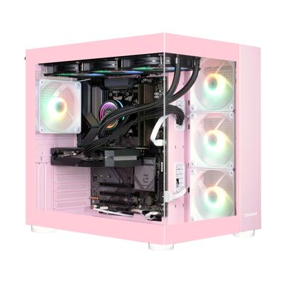 COUGAR Gaming-PC "FV150 PK 8062 AMD Ryzen 5 9600X 32GB DDR5 1TB SSD RTX 5070", pink, Microsoft Windows 11 Home (64 Bit), 32 GB RAM 1.000 GB SSD, Desktop-PCs, Windows 11, DDR5 RAM, Wasserkühlung