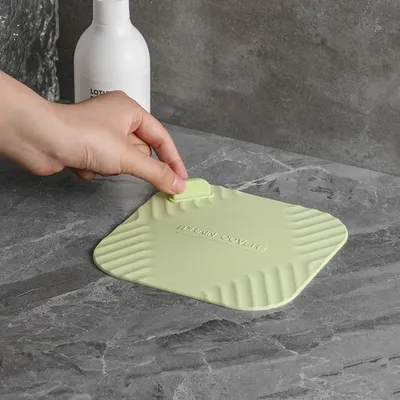 Badezimmer-Bodenablauf, Deodorant, WC-Stecker, insektensichere Abdeckung, desodorierendes Silikagel-Pad, Kanaldichtung und Geruchsverhinderung
