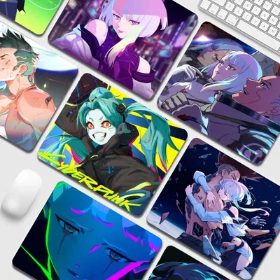 Anime C-Cyberpunk-E-Edger unner DIY Cartoon Anime Gaming Mauspad Tastatur Maus matten glatte Firma Schreibtisch Matten