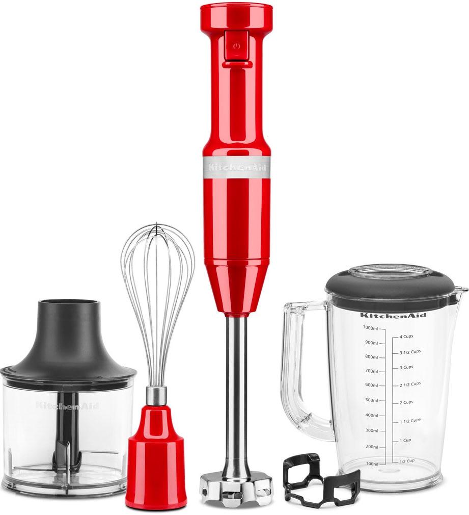 KITCHENAID Stabmixer "5KHBV83EER EMPIRE ROT", rot (empire rot), B:9,05cm H:41,4cm T:6,35cm, Mixer