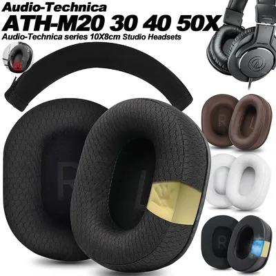 Ersatz für Audio-Technica ATH-MSR7b M10X/M20X/M30X/M40X/M50X/PRO5v/SX1a/10X8cm 100X80mm Ohrpolster Kopfhörerkissen
