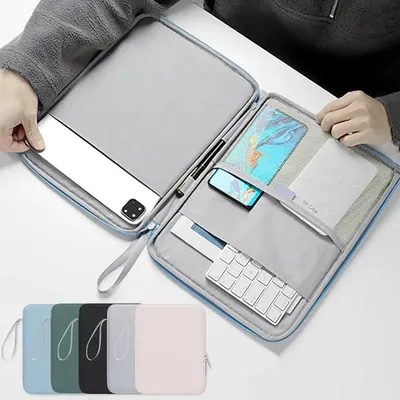 Stoßfeste Tablet-Schutzhülle 10,9/12,9 Zoll Handtasche mit Mehrfachtaschen für iPad Air Samsung Xiaomi Lenovo Tablets