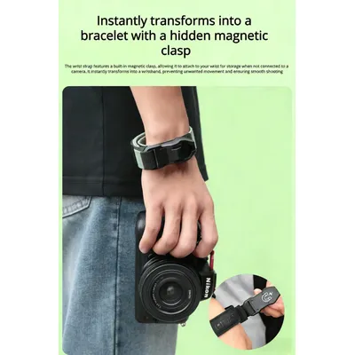 Kamera-Handschlaufe, geeignet für digitale Spiegelreflexkameras, kompatibel mit hochwertigen Armbändern wie Fuji, Nikon, Canon usw.