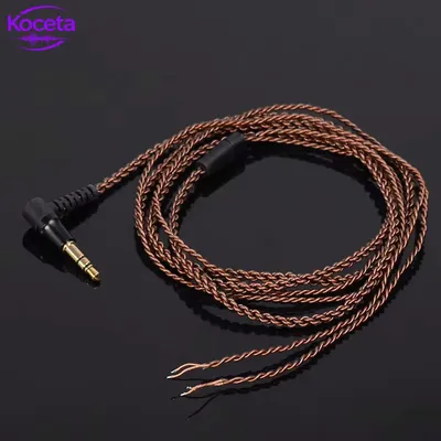 Koceta DIY UE OFC Kabel Ersatz-Reparaturkabel HiFi Audio Kopfhörer Headset Wartungskabel 1,2M für Sennheiser
