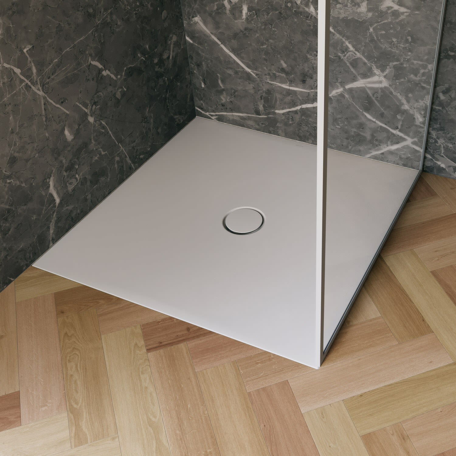 Bette BetteFloor Duschfläche 100 x 80 cm mit BetteGlasur® Plus