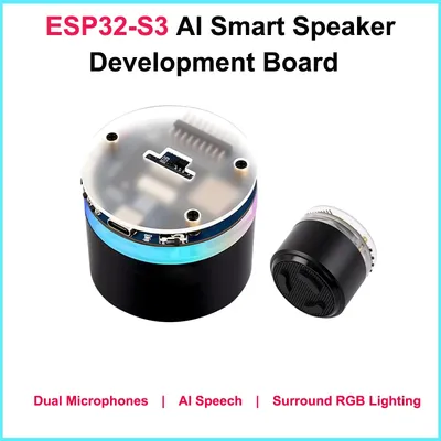 Waveshare ESP32-S3 AI Smart Speaker Entwicklungsboard mit Unterstützung für Externes Display & Kamera AUDIO-Board für ESP-IDP Arduino-IDE
