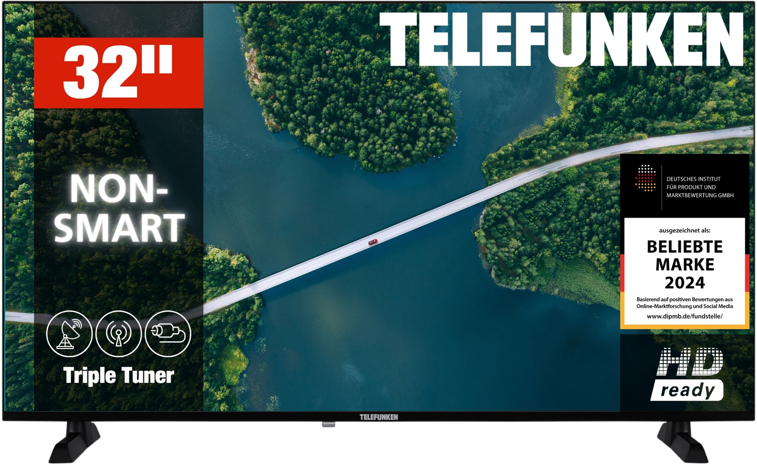 TELEFUNKEN 32 Zoll Fernseher »XH32P900S« LED TV HD-Ready mit 80 cm Bildschirmdiagonale und Triple-Tuner