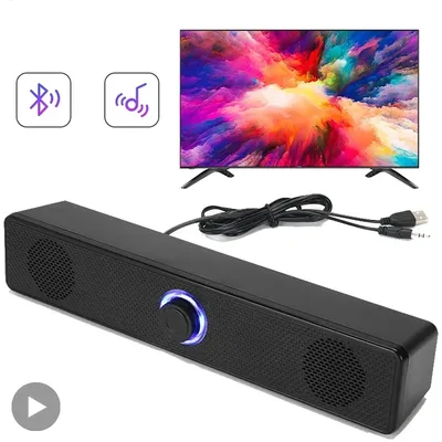 Soundbar Computer PC TV Laptop Desktop Wired Wireless Bluetooth Lautsprecher Sound Box Bar Musik Tragbare Caixa De Som Audio System
