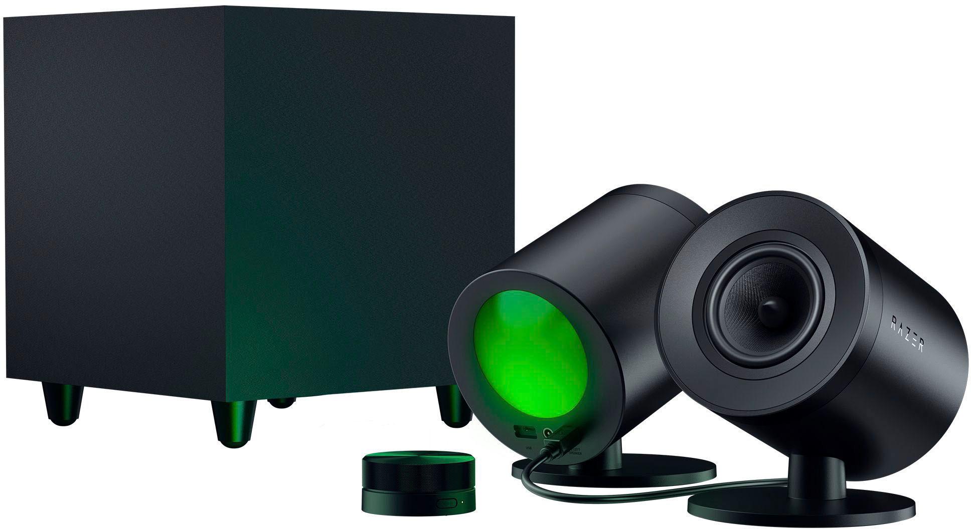 RAZER Gaming-Lautsprecher "Nommo V2 Pro", schwarz, B:13cm H:18,4cm T:18,1cm, Lautsprecher