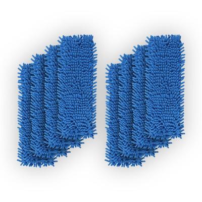 Bestlivings Ersatzbezug "Blau" für Bodenwischer ( 8er Pack ) - 40cm - Chenille Wischbezug, für alle gängigen Klapphalter - Bezug für alle Bodenarten