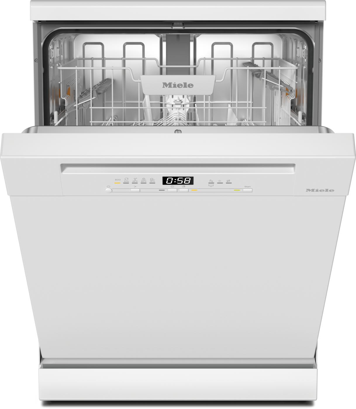 MIELE Standgeschirrspüler "G 5811 Active Plus", Energieeffizienz: A (A-G), silber (weiß), B:59,8cm H:84,5cm T:60cm, Geschirrspüler
